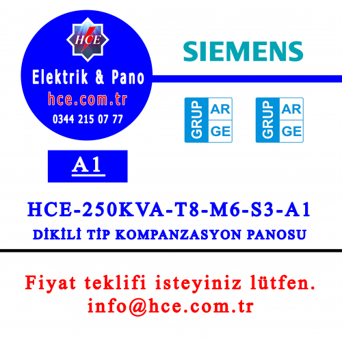 HCE-250KVA-T8-M6-S3-A1-Dikili tip modüler pano HCE-250KVA-T8-M6-S3-A1-Dikili tip modüler pano