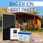 Hibrit Paket – 3300 Watt Solar ve 2000 Watt Rüzgar Türbini