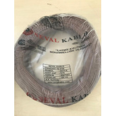 SEVAL Marka 0,75mm² kahverengi NYAF kablo (100 mt)