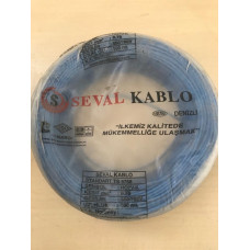 SEVAL Marka 0,75mm² mavi NYAF kablo (100 mt)