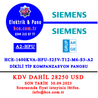 HCE-1600KVA-HFU-525V-T12-M6-S3-A2 Dikili tip modüler pano