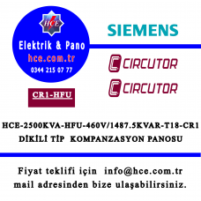 HCE-2500KVA-HFU-460V/1487.5KVAR-T18-CR1 DİKİLİ TİP MODÜLER KOMPANZASYON PANOSU