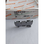 Klemsan 4mm2, Yay bağlantılı, 1 giriş 1 çıkış geçiş klemensi, gri		