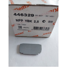 Klemsan 2mm Nihayet plakası,Gri		