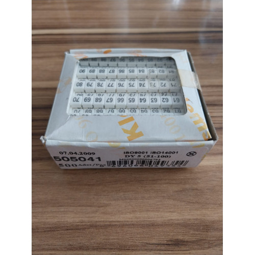 Klemsan 5x5 Baskılı etiket (51-100)		